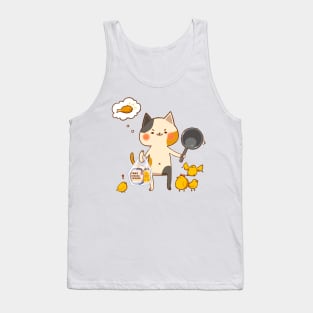 Cat ready for fried chicken Tank Top